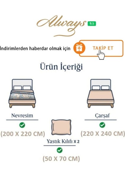 Elite Ranforce Avakado Çift Kişilik Nevresim Takımı 1 Adet