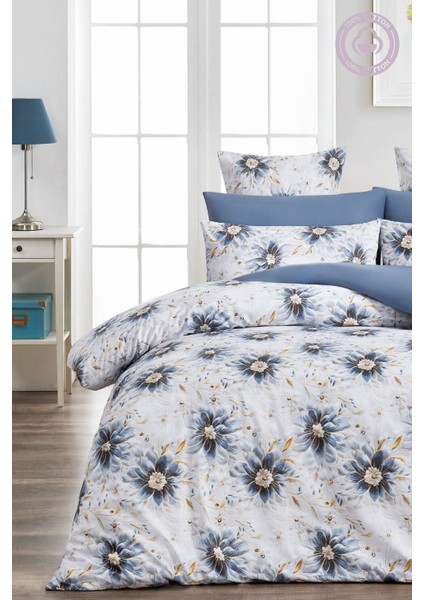 Elite 3D Baskı Bahar Çift Kişilik 1 Adet Nevresim (Yorgan KILIFI)200 x 220 Cmflowers %100 Pamuk. 1 Adet