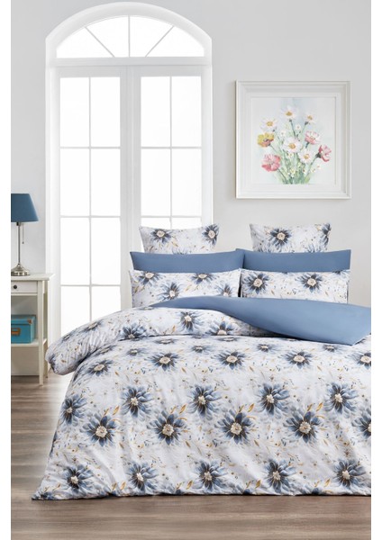 Elite 3D Baskı Bahar Çift Kişilik 1 Adet Nevresim (Yorgan KILIFI)200 x 220 Cmflowers %100 Pamuk. 1 Adet