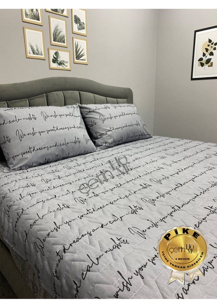 Elite Çetinhome Çift Kişilik Kapitone Pike Seti 4 Mevsim Latin 1 Adet