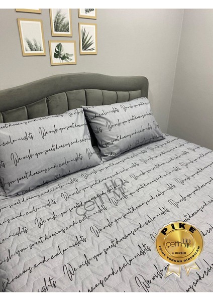 Elite Çetinhome Çift Kişilik Kapitone Pike Seti 4 Mevsim Latin 1 Adet