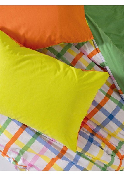 Elite Popping Colors Çift Kişilik Lastikli Çarşaflı Nevresim Takımı Hype Yeşil 1 Adet fırsatları