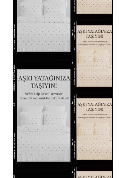 Elite Fırfırlı Kalpli Çift Kişilik Nevresim Takımı | 4 Yastık Kılıfı | Lastikli Çarşaflı | 200X220CM 1 Adet fiyatları