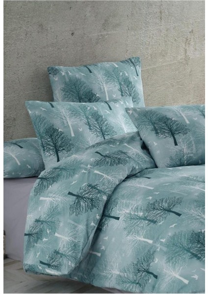 Elite Cotton Yeşil Ağaç Tekkişilik Nevresim Seti 1 Adet