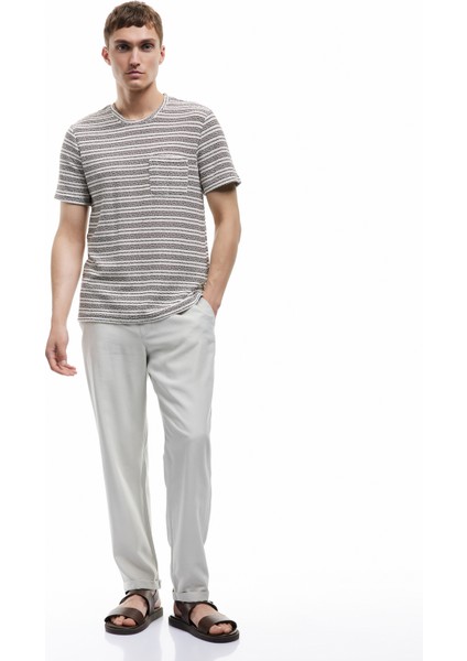 Yeni Sezon Viskon Cep Detaylı Rayon Tapered Beli Bağcıklı Eşofman Pantolon