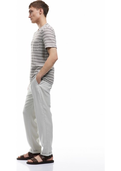 Yeni Sezon Viskon Cep Detaylı Rayon Tapered Beli Bağcıklı Eşofman Pantolon