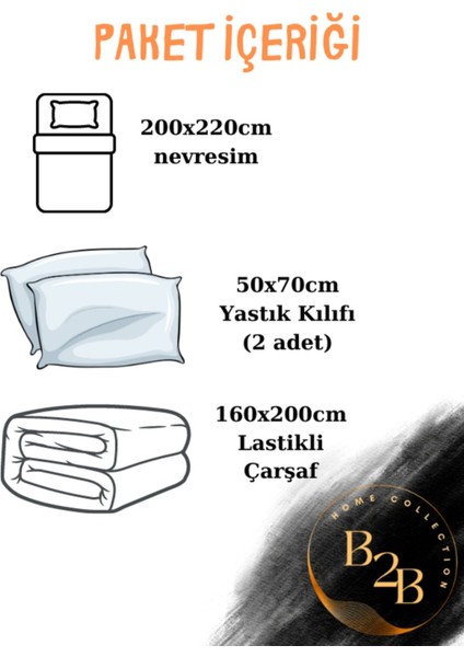 Elite Quartz Serisi | Lastikli Çarşaflı Çift Kişilik Nevresim Takımı 1 Adet
