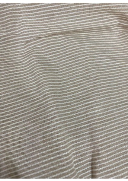 Elite Çift Kişilik Çarşafsız Yastık Kılıflı 200X225 cm Kahve Natural Kumaş Nevresim Seti 1 Adet