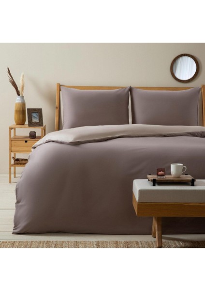 Elite Bettie Nevresim Seti Çift Kişilik 200X220 cm Bej/tas 1 Adet