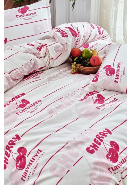 Elite Cherry Tek Kişilik Nevresim Seti ( 160X220 Nevresim Kılıfı & 1 Adet Yastık Kılıfı ) 1 Adet