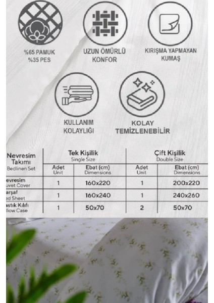 Elite Easy Cotton-Nevresim Takımı-Cift Kişilik -Sevılla 1 Adet modelleri