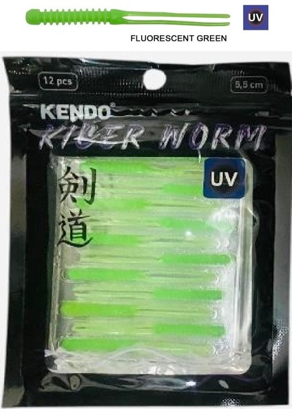 Killer Worm 5,5cm 12ADET Lrf Silikonu Çatal Kuyruk
