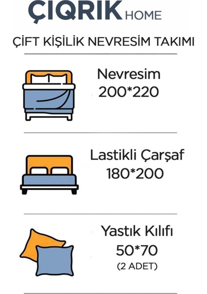 Elite Lastikli Çarsaflı Çift Kişilik Ranforce Nevresim Takımı Kelebek Desen 1 Adet indirimleri