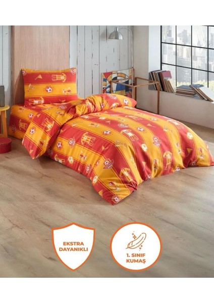 Elite Taraftar Desen Tek Kişilik Nevresim Takımı (Çarşafı Lastikli) 1 Adet