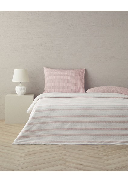 Elite Floral Grid Pamuklu Tek Kişilik Nevresim Seti Gül Kurusu 1 Adet fiyatları