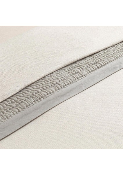 Elite Mattia Nevresim Seti Çift Kişilik 200X220 cm Beyaz/gri 1 Adet indirimleri