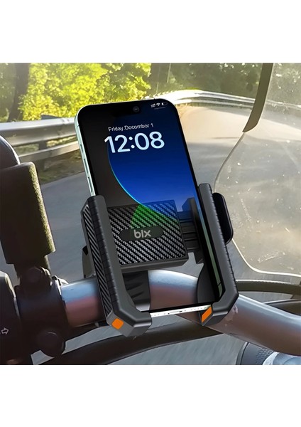 Gidon Bağlantılı Bisiklet Motosiklet Için Esnek Abs 4-7.8″ Inç Telefon Tutucu 360° Dönebilen Tasarım fırsatları