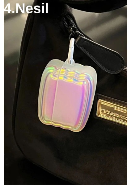 4. Nesil Uyumlu 2024 Kulaklık Kılıfı Hologram Kıvrımlı Kopçalı