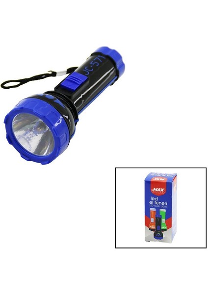 Pilli Mini=11.2cm LED El Feneri 75LÜMEN Output: 1.5V Renkli Plastik (3791)