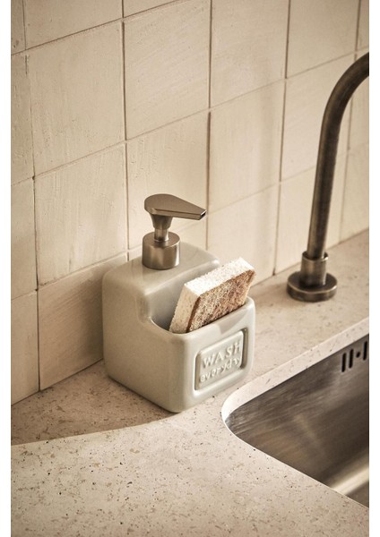 Ashton Grey Sıvı Sabunluk 500 ml Dayanıklı Malzeme Ergonomik Pompa ve Modern Gri Tasarım