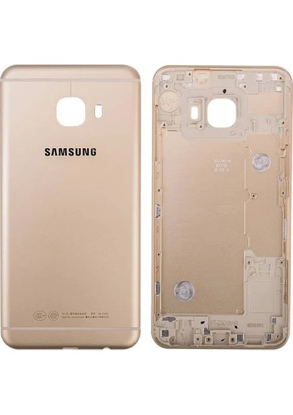 Samsung Galaxy C5 Arka Kapak Pil Kapak Kasa-Gold