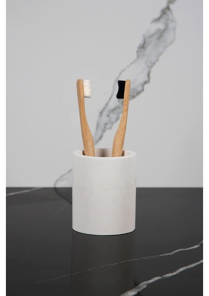 Elite 3 Parça Mermer Desenli Beton Banyo Seti Sıvı Sabunluk Diş Fırçalık Sunum Tepsisi 1 Adet fiyatları