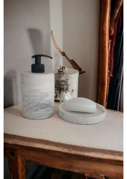 Elite Marble Sabunluk Sıvı ve Katı Sabunluk 1 Adet