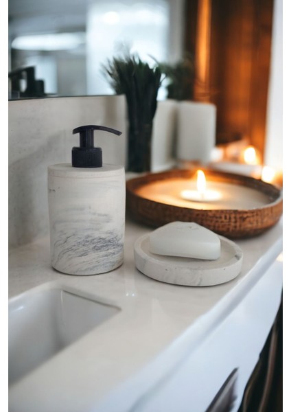 Elite Marble Sabunluk Sıvı ve Katı Sabunluk 1 Adet modelleri