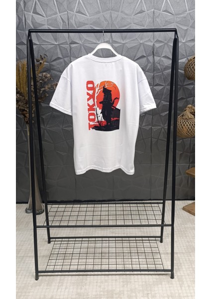 %100 Pamuklu Regular Tokyo Baskılı Premium T-Shirt