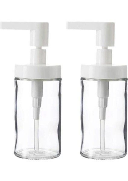 Elite Sıvı Sabunluk 250ML Beyaz 2 Adet Cam Pompa Sert Plastik 1 Adet