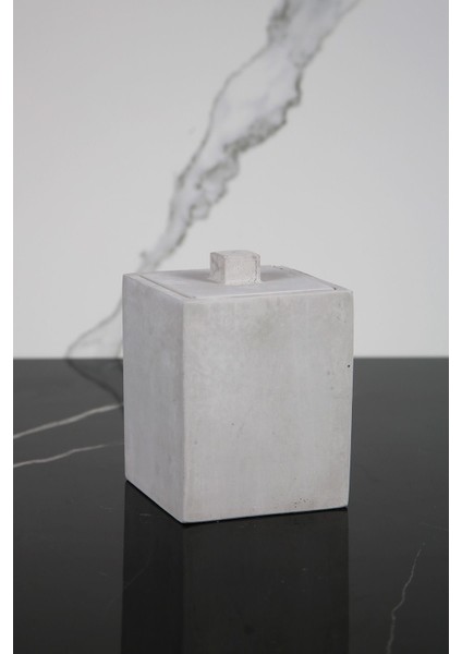 Elite 7 Parça Beton Banyo Seti Katı Sıvı Sabunluk Tepsi Diş Fırçalığı Mumluk Tütsülük Sunumluk 1 Adet indirimleri