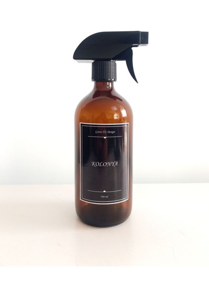 Elite Amber Cam Şişe 500 ml Kolonya, Dezenfektan 1 Adet