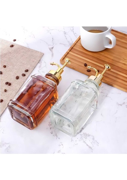 Elite 2'li 500 ml Tezgah Üstü Cam Sıvı Sabunluk Mutfak (4 Adet Etiket) MHYHM050 1 Adet