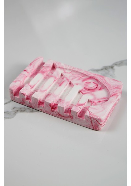 Elite Mermer Desenli Banyo Mutfak Tuvalet Beton Katı Sabunluk Su Giderli 8X13 cm 1 Adet fiyatları