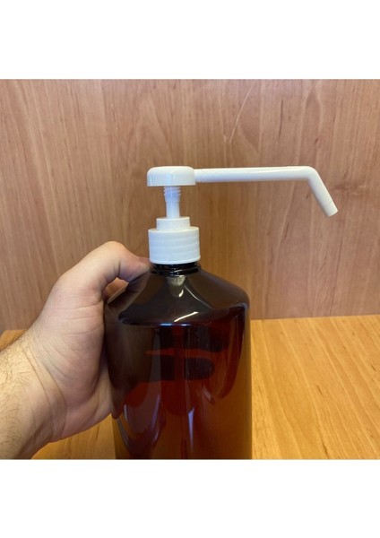 Elite 1000 cc Amber Plastik Şişe - Dispansiyer Pompalı - 1 Litre Kahverengi Boş Plastik Şişe 1 Adet fiyatları