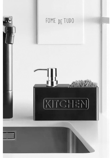 Elite Kitchen Mutfak Sıvı Sabunluk - Siyah 1 Adet