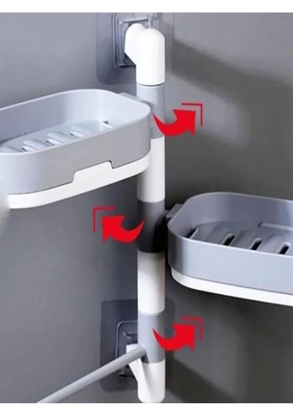 Elite Çoklu Sabun Tutucu Fonksiyonel Banyo Sabunluk 1 Adet