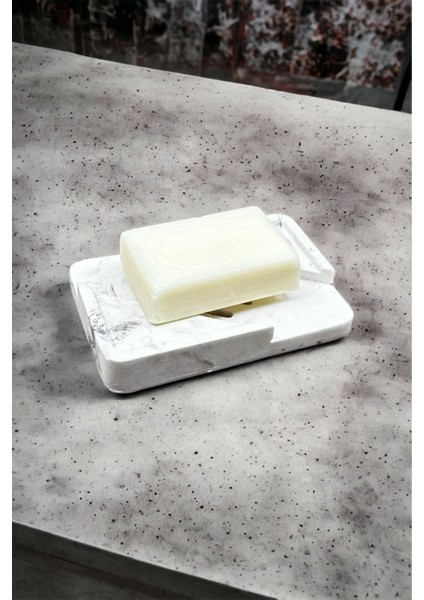 Elite Mermer Desenli Banyo Mutfak Tuvalet Beton Katı Sabunluk Su Giderli Süzgeç Model 1 Adet fiyatları