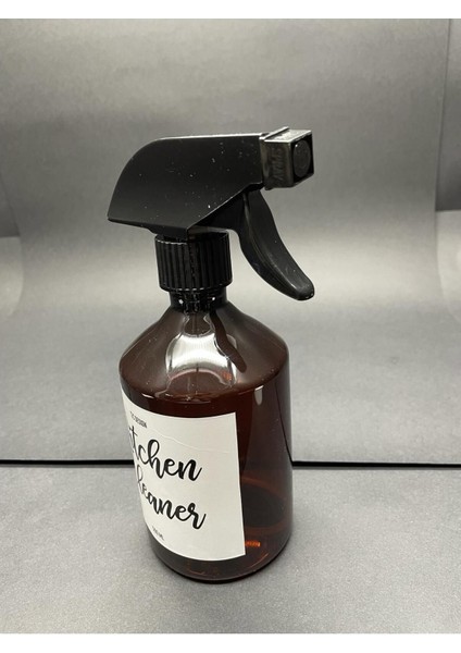 Elite Amber Kahverengi Plastik Şişe Mutfak Temizleyici Kitchen Cleaner 500 ml Beyaz Etiketli 1 Adet indirimleri