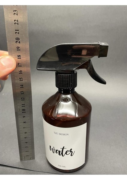 Elite Amber Kahverengi Plastik Şişe Su Sprey Water Sprey 500 ml Beyaz Etiketli 1 Adet modelleri
