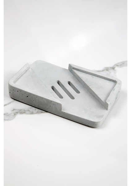 Elite Mermer Desenli Banyo Mutfak Tuvalet Beton Katı Sabunluk Su Giderli Süzgeç Model 8X13 cm 1 Adet fiyatları