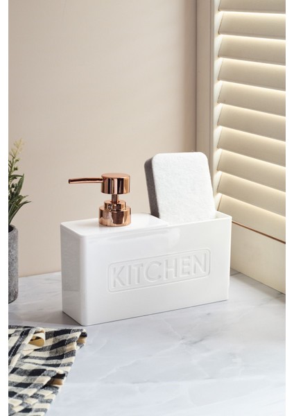 Elite Kitchen Beyaz Sıvı Sabunluk 13195 1 Adet
