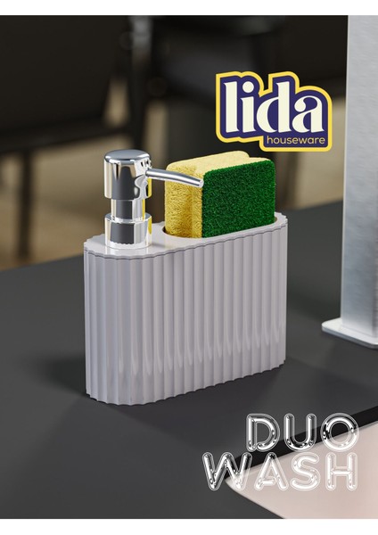 Elite Duowash 2'si 1 Arada Bulaşık Sabunluk ve Süngerlik - Mutfakta Düzen ve Pratiklik Için Ideal Çözüm 1 Adet
