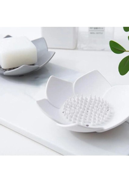 Elite Elastik Lotus Kaydırmaz Katı Sabunluk ve Süngerlik Silikon Banyo Düzenleyici 1 Adet fırsatları