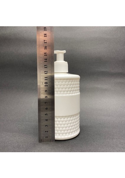 Elite 500 cc Desenli Beyaz Plastik Şişe - Beyaz Pompalı - 500 ml Kalın Plastik Şişe 1 Adet modelleri