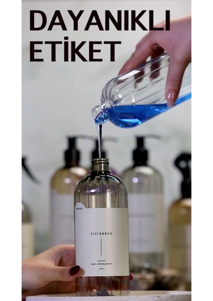 Elite Mutfak Seti Plastik Şişe Seti 6'lı Şeffaf Sabunluk 500 ml 1 Adet