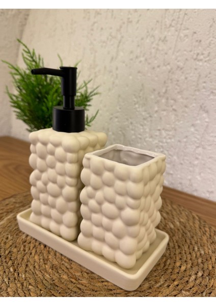 Elite Banyo Seti 3 Parça Bubble Sabunluk 1 Adet fırsatları