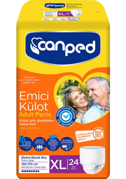 Emici Külot Extra Büyük Boy Large 24 Adet