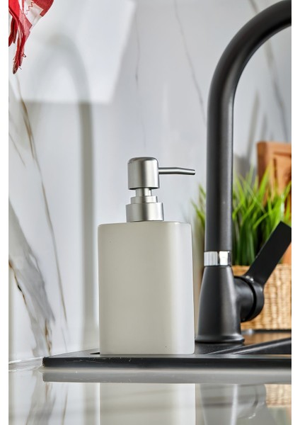Elite Stonware Kare Sıvı Sabunluk 1 Adet