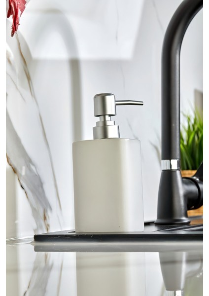 Elite Stonware Kare Sıvı Sabunluk 1 Adet